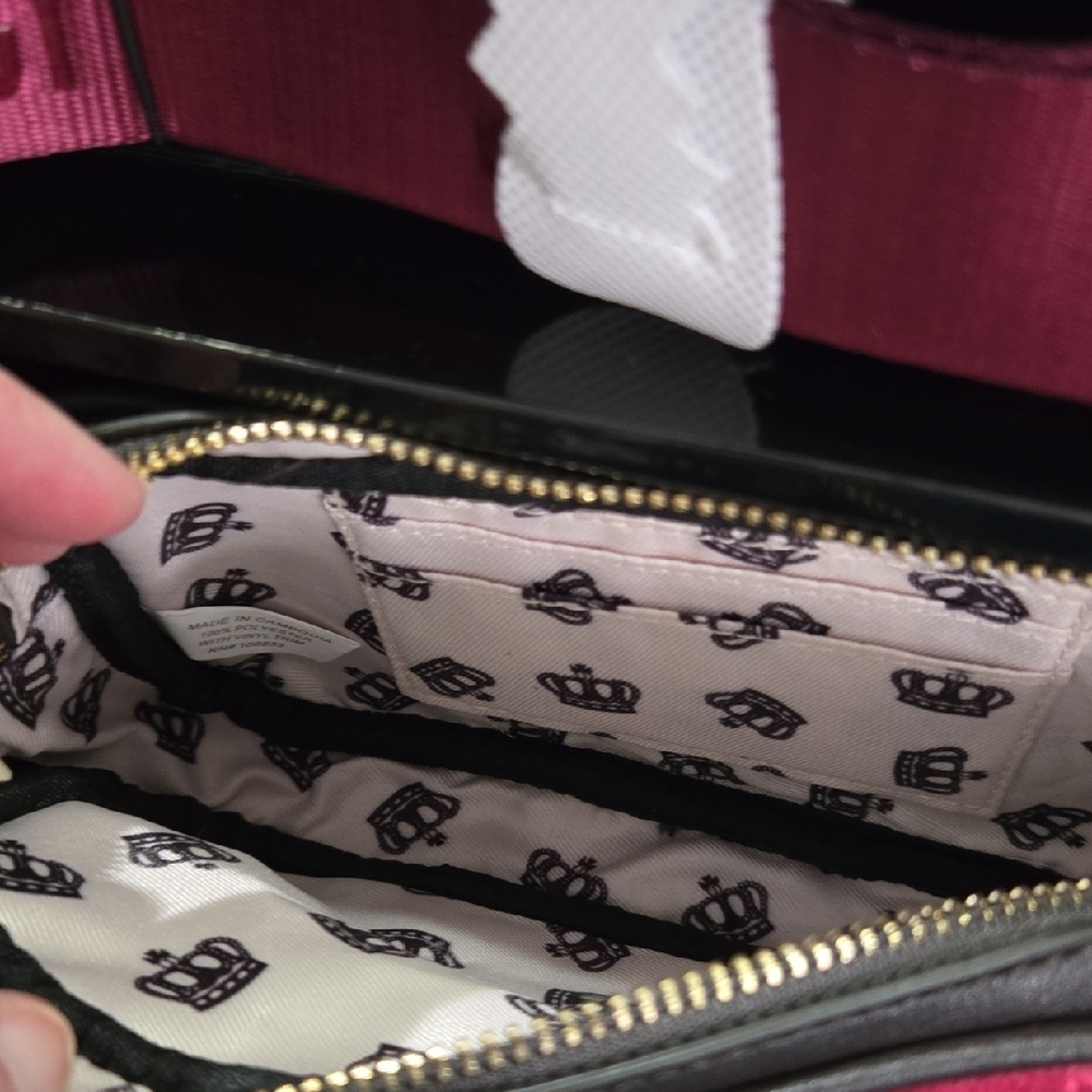 Juicy Couture Burgundy Quilted Bag with Gold Accents - Picture 8 of 13
